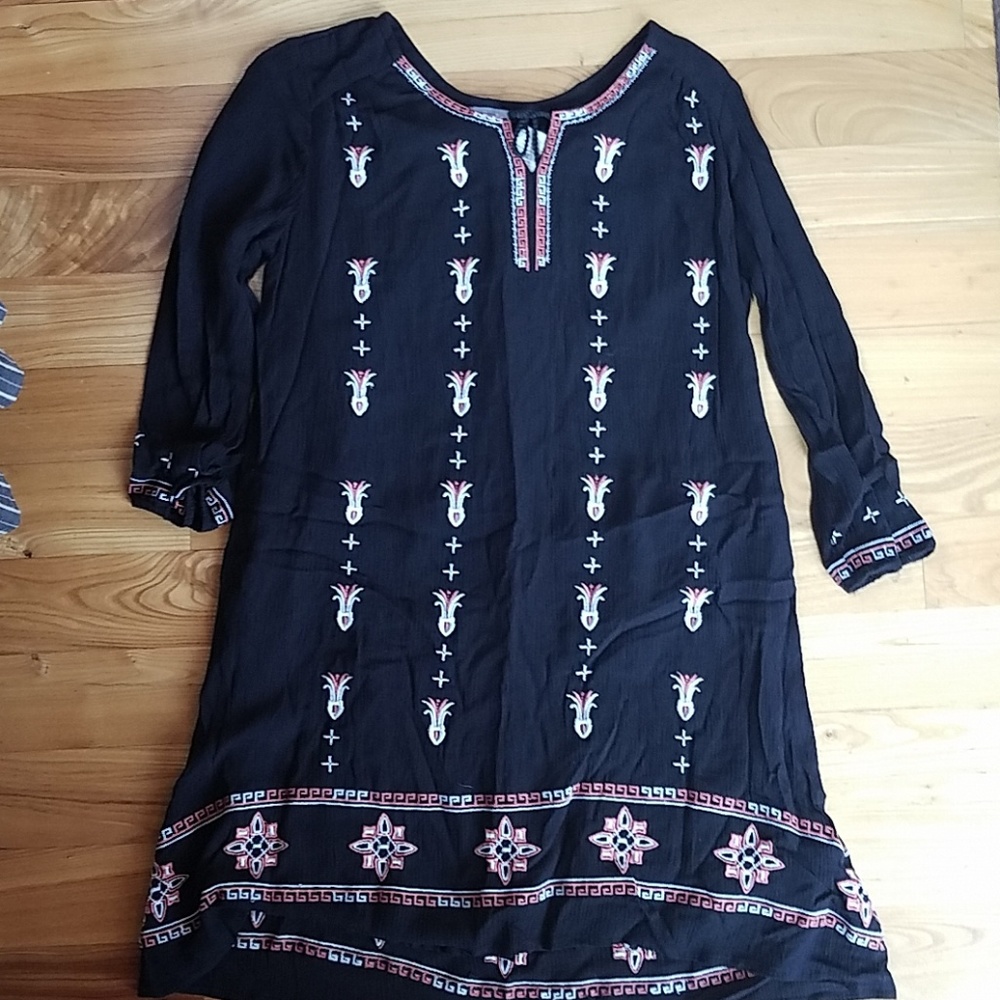Embroidered dress new with tags